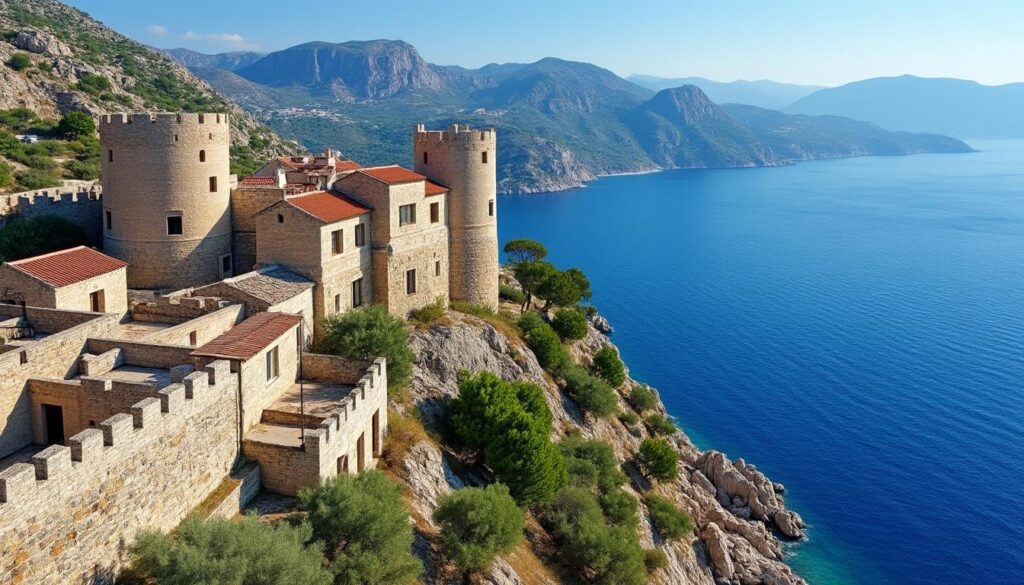découvrez váthia en grèce, un village fortifié emblématique du magne, riche en histoire et en paysages pittoresques, incontournable pour les amateurs de culture et d'aventure.