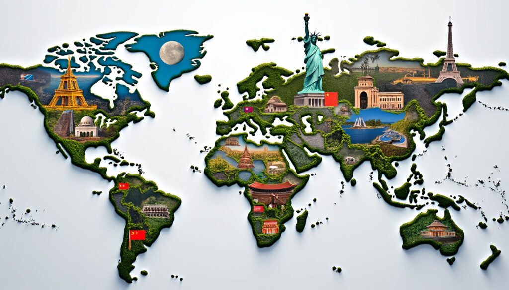 découvrez la liste complète de tous les pays du monde classés par ordre alphabétique, pour une référence facile et rapide.