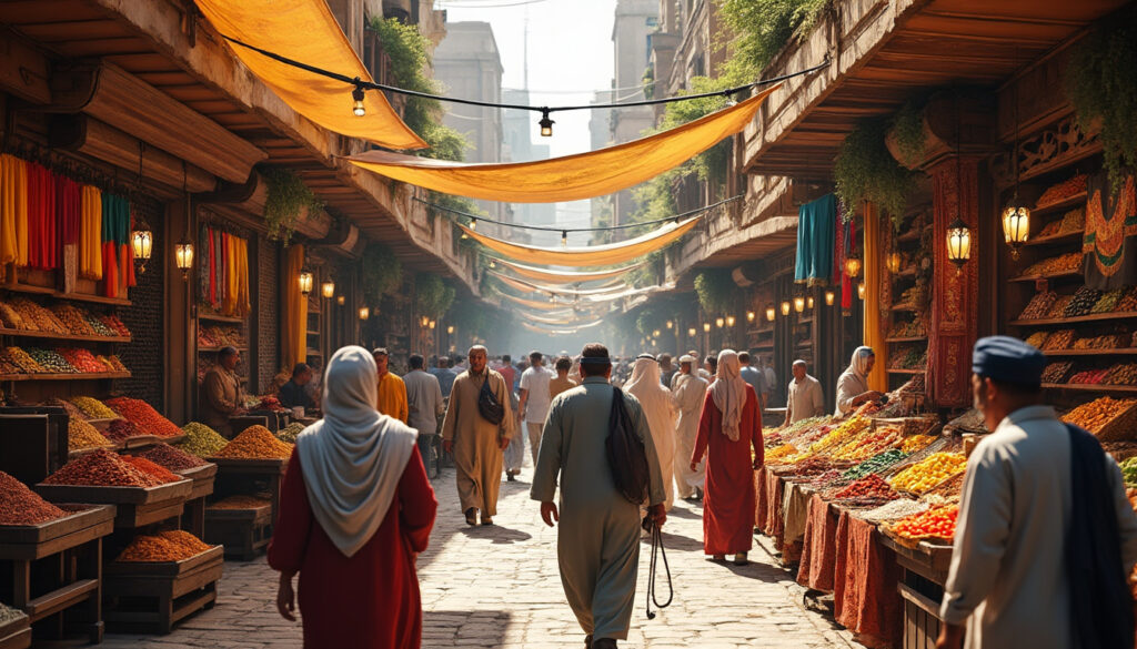 découvrez al khalili au caire, un bazar historique vibrant avec ses marchés animés, ses épices colorées, artisanat traditionnel et l'ambiance unique du vieux caire.