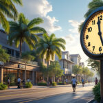 découvrez l'heure actuelle à cayenne, ainsi que le décalage horaire et le fuseau exact pour rester toujours à l'heure en guyane française.