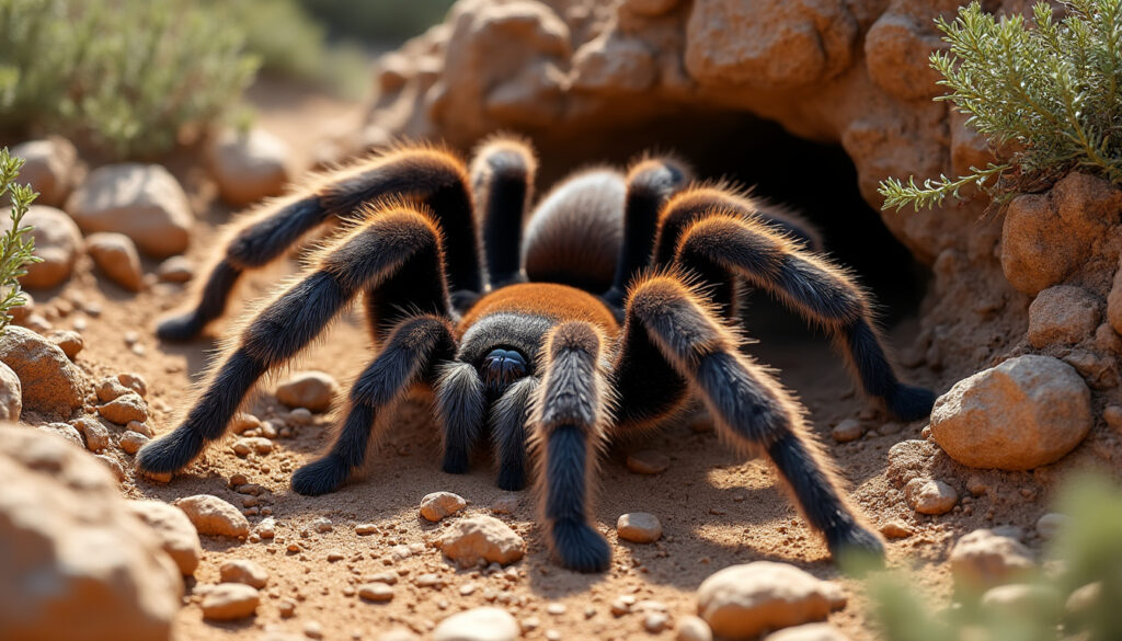 découvrez tout sur la mygale de provence : sa taille impressionnante, son habitat naturel unique et son comportement fascinant.