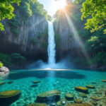 découvrez la cascade langevin à la réunion, une spectaculaire chute d’eau offrant un cadre naturel idéal pour la baignade et la détente en pleine nature.