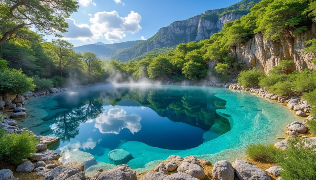 découvrez l'œil de la terre en croatie, la source unique et spectaculaire de la rivière cetina, un site naturel exceptionnel à ne pas manquer.
