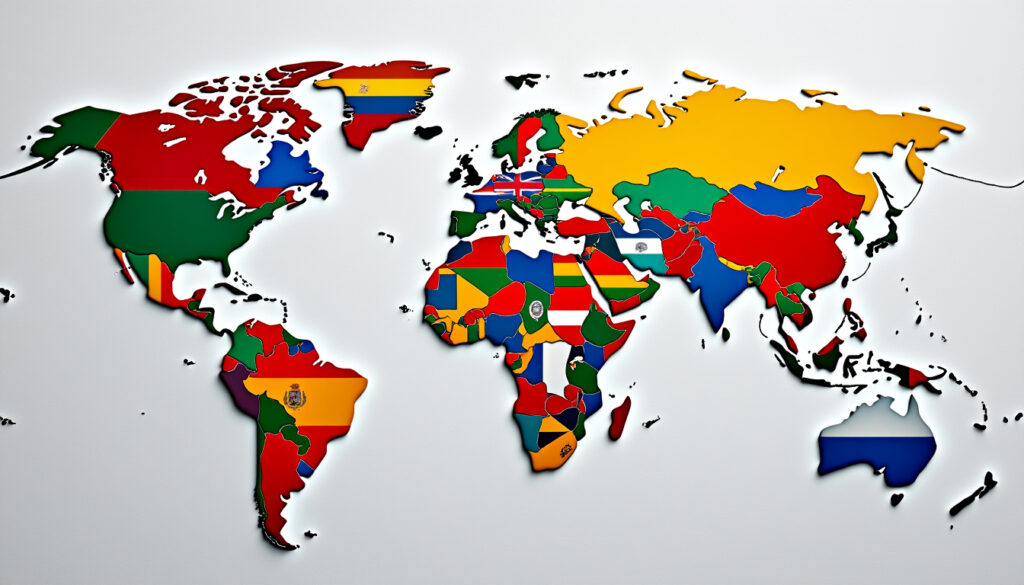 découvrez la liste complète des pays du monde accompagnés de leurs drapeaux, classés par ordre alphabétique pour une référence rapide et facile.