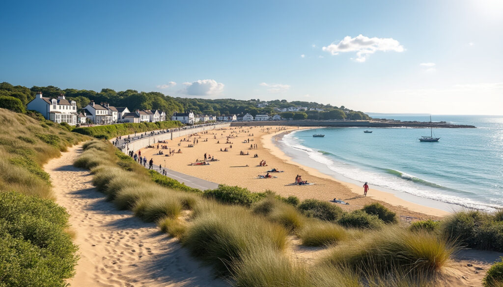 découvrez la plage des 4 sardines à concarneau : accès facile, promenade agréable en bord de mer et nombreuses activités pour toute la famille.